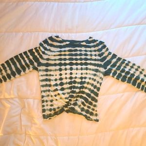 Pink Longsleeve Knotted Tee (xs)